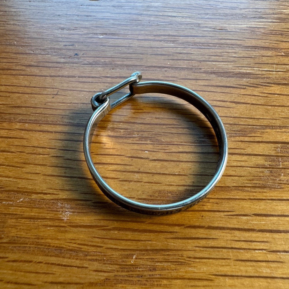 Vintage Ford Brewster Motors Inc Herrin ILL Return Postage Guaranteed Key Ring - Picture 1 of 10